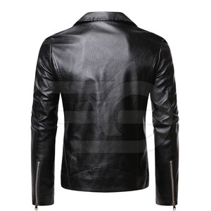 <b>Men</b> <b>Leather</b> <b>Jacket</b> Elegant Fashion Outerwear Winter Apparel Durable <b>Leather</b> Clothing Street Style <b>Men</b> <b>Leather</b> <b>Jacket</b> - Product Image 2