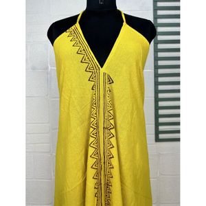 Vestido Boho Chic de Yute Orgánico, Elegante, Ligero y Sostenible para Toda Ocasión, Cintura Baja, Ideal para Vacaciones - Product Image 2