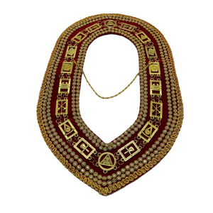 โซ่คอเสื้อสีเงินสีทองสไตล์ Masonic สีน้ำเงิน12ชิ้น - Product Image 5