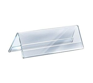 Affichage de bureau en forme de V de plaque signalétique acrylique simple à 2 faces pour des événements d'expositions de conférence d'affaires - Product Image 3