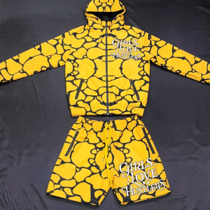 ชุดเสื้อกันลมแบบซับลิเมชันสำหรับฤดูร้อนชุดเสื้อกันลมผ้าทอฮิปฮอปย้อมสีล้วนสำหรับฤดูใบไม้ผลิฤดูร้อน - Product Image 4