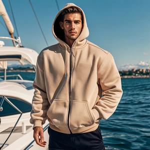 เสื้อฮู้ดโอเวอร์ไซส์ผ้าฝ้าย100% โอเวอร์ไซส์สำหรับผู้ชายเสื้อครอปพิมพ์ลาย600GMS 500GSM 400GSM น้ำหนักมากสำหรับฤดูหนาว - Product Image 4