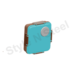 Nueva fiambrera de acero inoxidable Contenedor de almacenamiento de alimentos a granel Rectángulo Mini contenedor Tiffin 3 Pack Set Eye Lunch Box Estilo único - Product Image 3