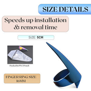 <b>Hair</b> Selecting Ring Parting Tool Quick Braid Aid Finger tools Sectioning Ring Stitch <b>Braiding</b> Tools for Durable Dreadlocks Wig - Product Image 6