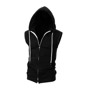 Vêtements de sport sans manches Gym Hoodie Cut Off Stringer Débardeur Bodybuilding Muscle Singlets Sleeveless Hoodies Hommes - Product Image 2