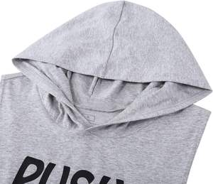 2024 New Fashion Custom Logo Design Men's Gym Stringer <b>Tank</b> <b>Tops</b> High Quality Sleeveless Hoodies - Product Image 4