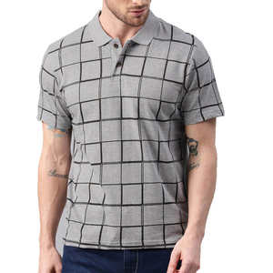 Chemise pour homme 100% coton, look quotidien élégant, logo brodé, anti-froissement, poche unie, taille personnalisée - Product Image 1