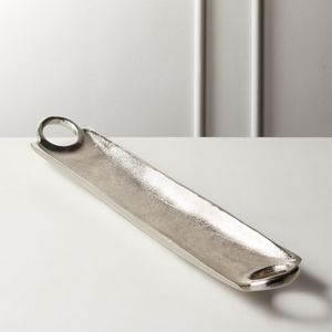 Bandeja DE SERVICIO DE METAL funcional pero elegante con artesanía vintage y marco curvo hecho para uso diario o decoración de temporada - Product Image 5