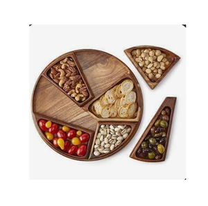 Bandeja de Madera Más Vendida, Juego de Bandejas de Madera con Forma de Luna y Estrella, Bandeja de Exhibición de Cristales, Venta Personalizada - Product Image 6