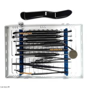Kit complet de chirurgie buccale dentaire le plus vendu 11 pièces Instrument parodontal en acier inoxydable couleur noire - Product Image 5
