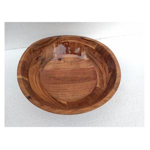 Bol en bois d'acacia de haute qualité, fait à la main 100% bol de Fruits et de salade 100% résistant aux fuites, bol pour maison hôtel et Restaurant - Product Image 5