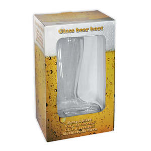 2 Liter Beer Boot XXXL Glass <b>Drinkware</b> Durable and Stylish Oversized Beer Glass - Product Image 2