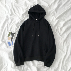 Sudaderas con capucha de manga larga Street Wear Drop Shoulder Sun Faded Sweat Shirt Top para hombres y mujeres Loss Fit Ropa elástica - Product Image 3