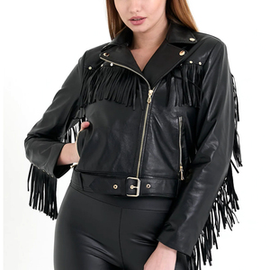 Chaqueta de Cuero de Gamuza Ecológica Premium Unisex, Transpirable, de Cuero Vacuno, Diseño Sólido Personalizado, Impermeable, Lisa, con Frente Recto - Product Image 5