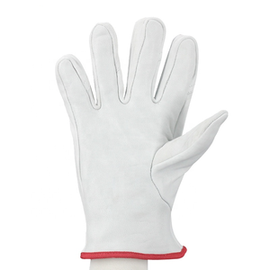 Guantes de conducir de cuero de grano de búfalo de primera calidad al por mayor con sello de empresa personalizado para conductores y trabajo certificado EN420 - Product Image 4