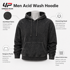 Sudadera con capucha para hombre de la mejor calidad, con detalles decorativos en las costuras y un estilo retro distintivo. - Product Image 6
