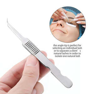 Pince à épiler professionnelle d'extension de cils en acier inoxydable de qualité supérieure - Product Image 3