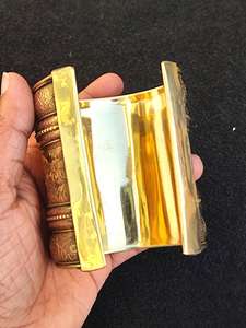 Art indien fabriqué à la main Unique en laiton manchette Bracelet Bracelet réglable Vintage Style bijoux exclusif Antique Look mode bracelets - Product Image 4