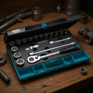 Juego de 18 Piezas de Llaves de Trinquete y Vasos Hexagonales Hazet de 1/2'' con Perfil de Tracción - Juegos de Herramientas - Product Image 3