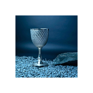 Antique Style Silver Goblet <b>Cups</b> Set | Embossed Metal Chalice Decorative Tableware <b>for</b> Home Decor Gifting Collectible Premium - Product Image 4