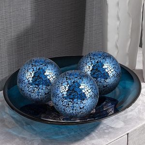 Boules décoratives de Noël en verre mosaïque élégante pour pièce maîtresse de salon et célébration de vacances de M/S SHAAD HANDICRAFTS - Product Image 5