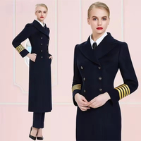 Uniformes de compagnie aériens personnalisés, ensembles blazer et pantalon d'hôtesse de l'air, uniforme d'hôtesse de l'air pour femmes, uniformes de compagnie aérienne