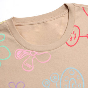 เสื้อยืดแขนสั้นสำหรับผู้ชายคอกลมทรงหลวมสีพื้นพิมพ์ลายกราฟิกตามสั่งฤดูร้อน - Product Image 3