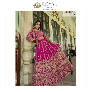 Excellent Quality Latest Designer Collection of Premium Chinnon <b>Material</b> Woman Lehenga Choli for Wedding and Party Wear - Product Image 3