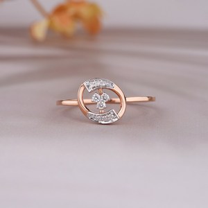 Anillo de moissanita de plata 925 chapado en oro de 14 quilates hecho a mano brillante regalo de boda o aniversario raro con excelente calidad - Product Image 4