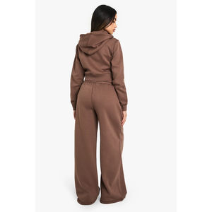 ชุดวอร์มผู้หญิงสำหรับฤดูหนาว ผ้าฝ้าย 100% ป้องกันไฟฟ้าสถิต เสื้อแจ็คเก็ตและกางเกง ชุดลำลองสำหรับเล่นกีฬา สำหรับผู้ซื้อขายส่ง - Product Image 2