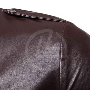 Veste en cuir faite à la main pour hommes avec coutures de qualité supérieure Veste en cuir souple avec coupe épurée Veste de moto classique pour hommes - Product Image 4