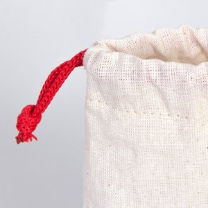 Personalized Red Cotton <b>Drawstring</b> Bag New Year Gift <b>Pouch</b> 4x5 Inches Screen Printed for Bracelets Watches Crafts Embroidered - Product Image 6