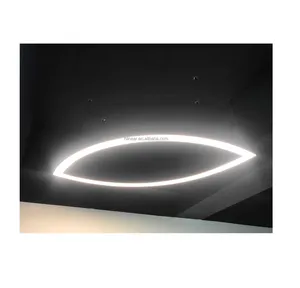 LN LED Modern Gold Ceiling Light Ring Circle Chandelier Living Room Fixture Luxury Hotel Pendant Lamp