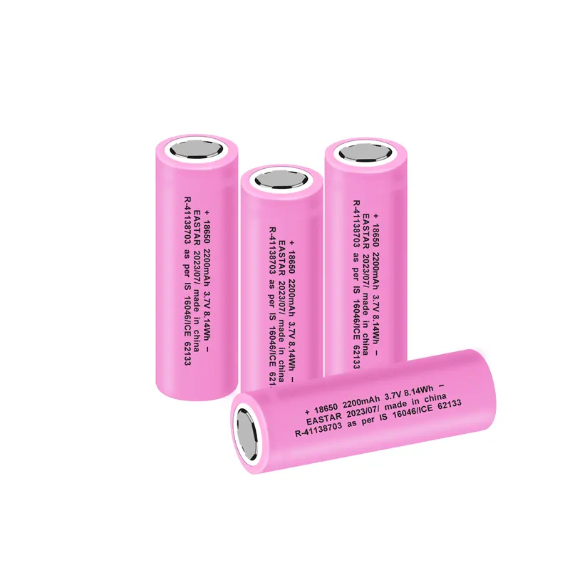 18650 có thể sạc lại pin lithium 3.7V 2200mAh 18650 pin cho đèn pin Torch accumulator di động