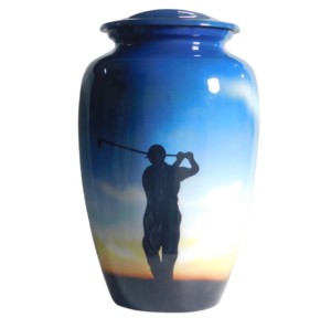 Urnas de cremación de aluminio de color naranja, urnas funerarias de Metal clásicas superiores, urnas de cenizas de Metal al por mayor indio, precio bajo - Product Image 4