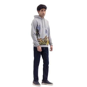 เสื้อฮู้ดดี้แขนยาวกันลม ระบายอากาศได้ดี เป็นมิตรกับสิ่งแวดล้อม สำหรับผู้ชาย ผลิตตามแบบ ODM คุณภาพสูง พิมพ์โลโก้ตามสั่ง ผลิตจากโพลีเอสเตอร์/คอตตอน รุ่นใหม่ สำหรับฤดูใบไม้ร่วง - Product Image 5