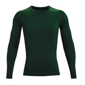 Men <b>Gym</b> Wear Short Sleeve Quick Dry Athletic Workout <b>Shirt</b> Polyester Spandex Breathable <b>Compression</b> <b>Shirts</b> - Product Image 1
