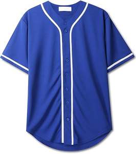 Maillots de baseball et de softball imprimés respirants avec des chemises brodées Unisexe grande taille sur mesure Sportswear - Product Image 5
