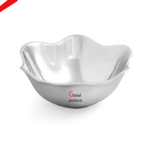 Cuenco de metal de forma redonda con acabado Dorado de la mejor calidad para restaurante y bar de hotel en casa - Product Image 4