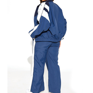 Conjuntos cortavientos de ropa deportiva personalizada OEM para mujer/chándal de nailon cortavientos con logotipo personalizado de alta calidad al por mayor para mujer - Product Image 6