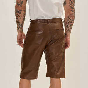 OEM ODM Service Prix de gros Shorts en cuir pour hommes Nouveauté Produit Shorts en cuir pour hommes en vente en ligne - Product Image 2