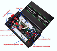 Convertisseur solaire à onde sinusoïdale pure 2000W monophasé DC12V vers AC220V pour système de production d'énergie domestique et pour camping-car