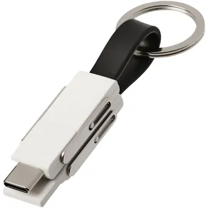 Câble personnalisé 4-en-1 pour gadgets USB promotionnels Un produit pour plusieurs appareils - Product Image 1