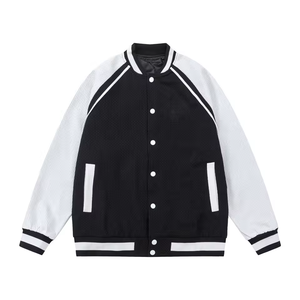 Vestes universitaires pour hommes grande taille, vente en gros, vestes universitaires vierges, logo personnalisé - Product Image 1