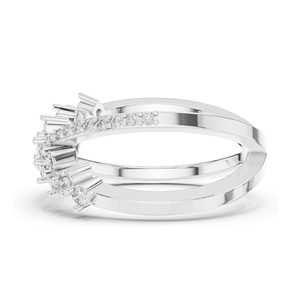 Bague pour femme en diamant de laboratoire de 0,473 carats, clarté VVS-VS EF, or 18 carats, 14 carats, 10 carats et argent 925, or rose, or jaune, or blanc - Product Image 4