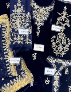 Vestido de boda de lujo, bordado de terciopelo, estilo indio, paquistaní, Kameez, gran oferta, Colección 2023 - Product Image 6