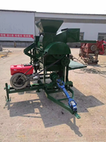 Machine à battre le maïs de 4 tonnes de capacité / Batteuse multifonctionnelle automatique diesel pour sorgho, soja et haricot mungo