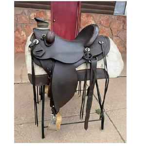 Silla de Montar Occidental Personalizada de Primera Calidad, 100% Cuero de Búfalo, Cómoda y Duradera, con Armazón de Madera para Montar a Caballo - Product Image 1