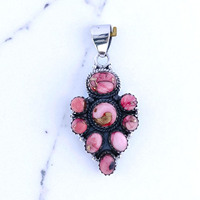 Pendentifs en argent 925 de qualité supérieure pour femmes, prix de gros, bijoux en pierres précieuses turquoise huître rose, cadeau