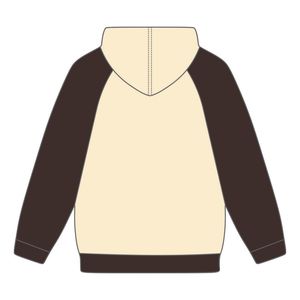 Iota Phi Theta corpo neutro marrone maniche Raglan felpa con cappuccio in misto cotone greco confraternita abbigliamento personalizzato Divine Nine HBCU - Product Image 3